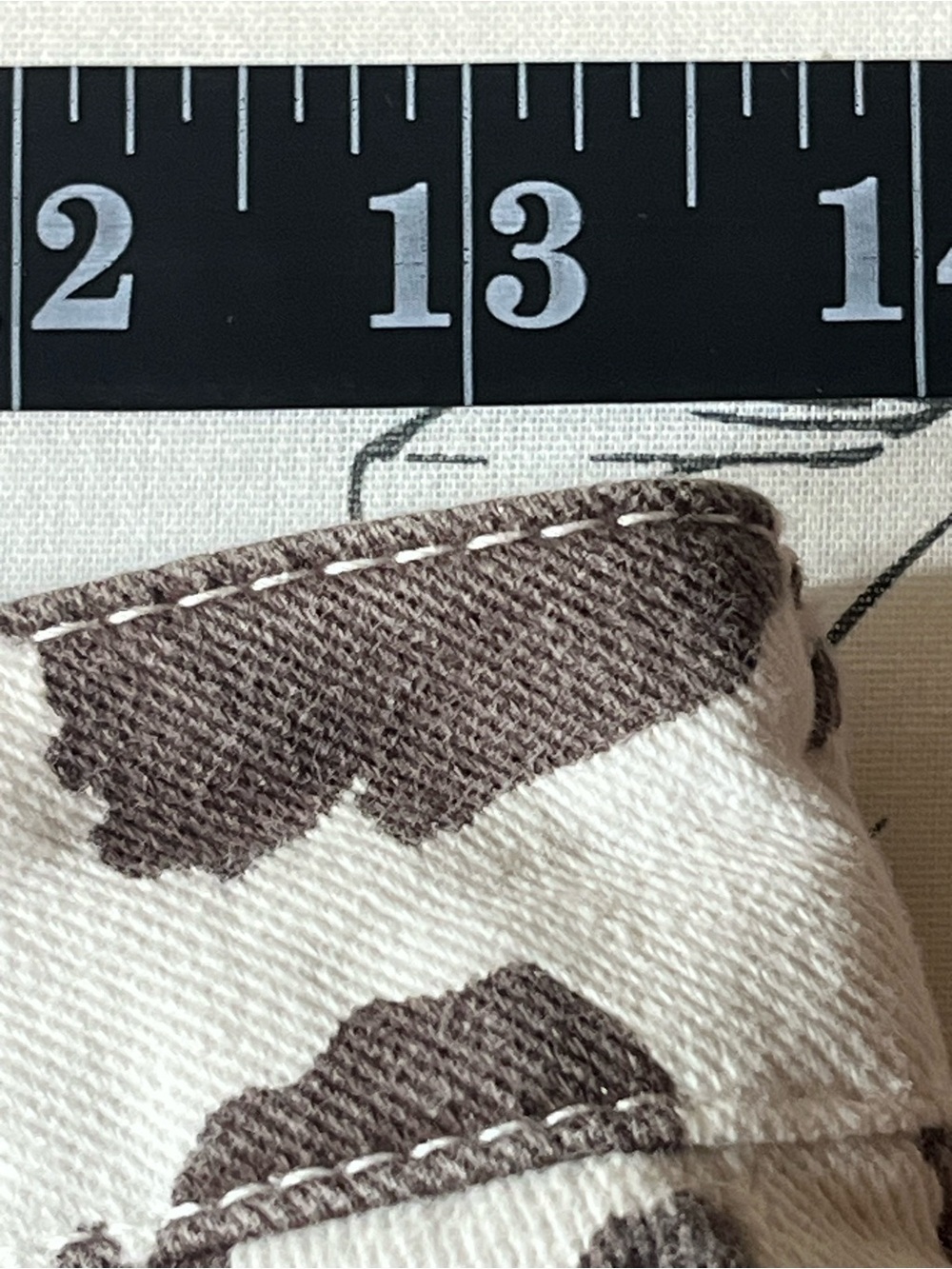 Cali 1850 Los Angeles Cow Print Wide Leg Jean - Brown and White, size 3 - Picture 6 of 11